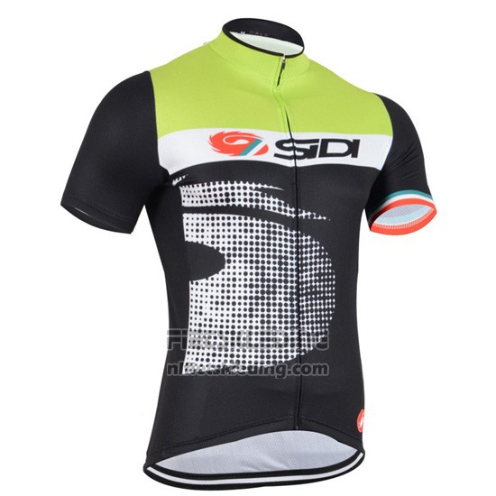 2015 Fietskleding Castelli SIDI Zwart en Groen Korte Mouwen en Koersbroek
